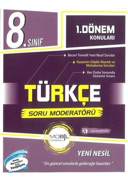 8. Sınıf Türkçe 1. Dönem Konuları Soru Moderatörü