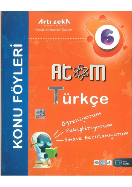 Artı Zeka 6. Sınıf Atom Türkçe Konu Föyleri