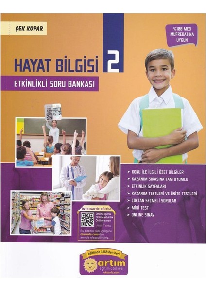 Artım 2. Sınıf Hayat Bilgisi Etkinlikli Soru Bankası