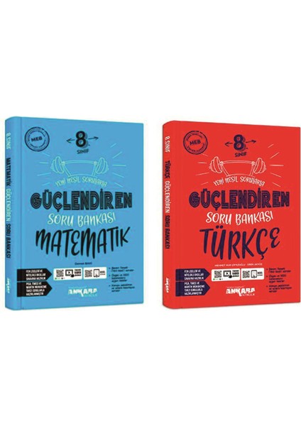 8.Sınıf Güçlendiren Serisi Matematik - Türkçe Soru Bankası Seti