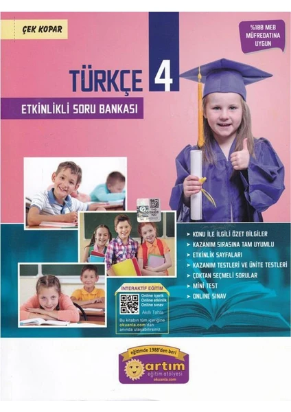 Artım 4. Sınıf Türkçe Etkinlikli Soru Bankası