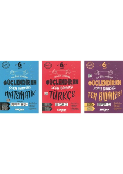 6.Sınıf Güçlendiren Serisi 3'Lü Soru Bankası Seti
