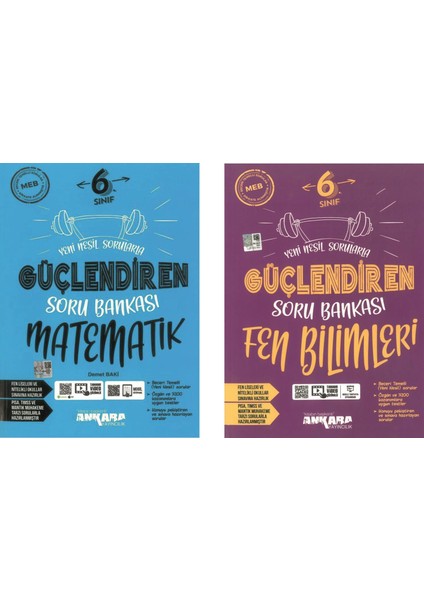 6.Sınıf Güçlendiren Serisi Matematik - Fen Bilgisi Soru Bankası Seti