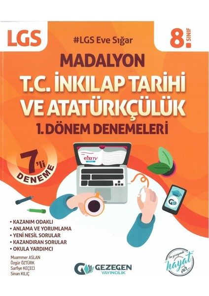 8.Sınıf Madalyon 1. Dönem T.C. Inkılap Tarihi 7li Deneme Evdekal