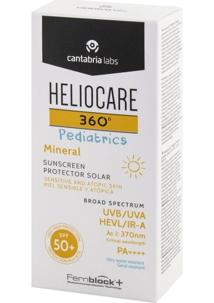 360 Pediatrics Mineral Güneş Koruyucu SPF50 50 ml