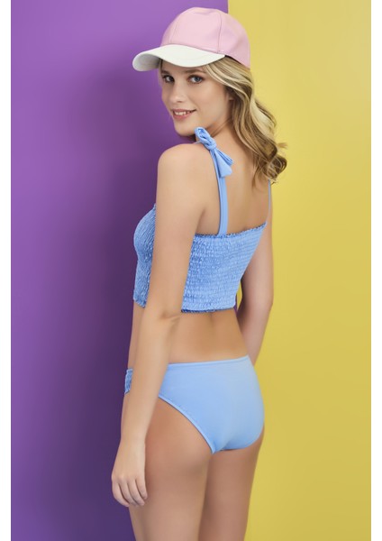 Mavi Yanları Gipeli 2cm Bikini Altı