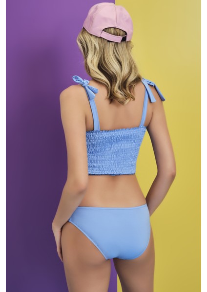 Mavi Yanları Gipeli 2cm Bikini Altı