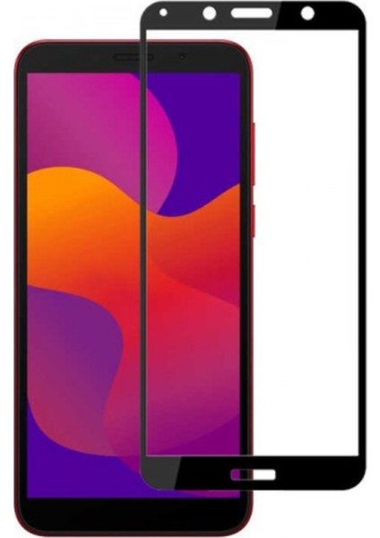 Huawei Y5P Ekran Koruyucu 6D Nano Tam Kaplayan Siyah