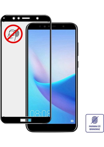 Huawei Y5P Ekran Koruyucu 6D Nano Tam Kaplayan Siyah