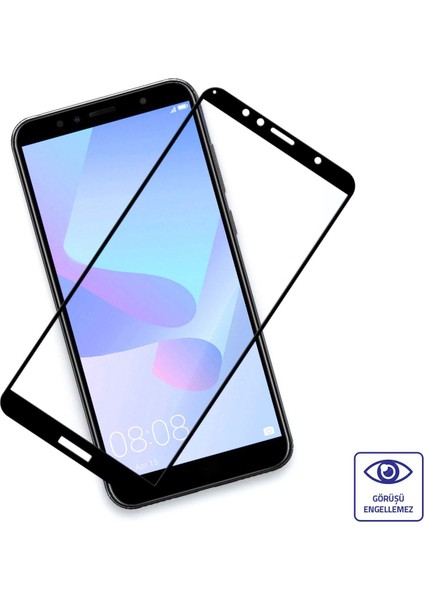 Huawei Y5P Ekran Koruyucu 6D Nano Tam Kaplayan Siyah