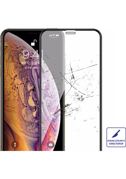 Apple iPhone 11 Pro Max Ekran Koruyucu 6D Nano Tam Kaplayan Siyah modelleri