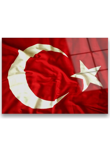 Concept Türk Bayrağı Cam Tablo