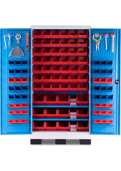 Endüstriyel Malzeme Dolabı-Takım Asma Panolu-Avadanlık Kutulu