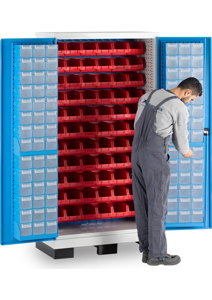 Endüstriyel Malzeme Dolabı-Avadanlık Kutulu-Plastik Çekmeceli Kutulu fiyatları