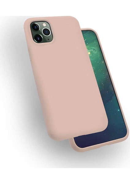 - Apple iPhone 11 Pro - Kılıf Soft Prüzsüz Renkli Silk Silikon - Pembe