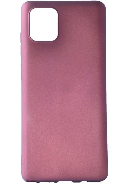 - Samsung Galaxy A81 (Note 10 Lite) - Kılıf Mat Soft Premier Silikon Kapak - Mürdüm - T11341