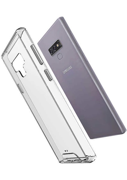 - Samsung Galaxy Note 9 - Kılıf Şeffaf Sert Koruyucu Gard Silikon - T7065
