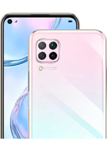 - Huawei P40 Lite - Kılıf Şeffaf Soft Slim Fitt Süper Silikon Kapak - T12608