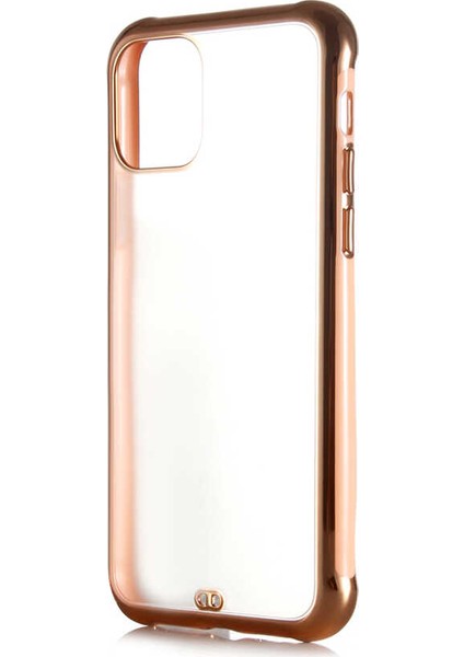 - iPhone 11 Pro Max - Kılıf Koruyucu Voit Clear Tatlı Sert Silikon Kapak - Pembe