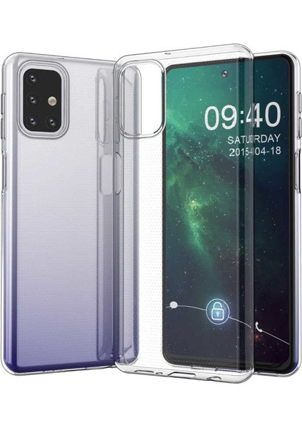 - Galaxy M31S Uyumlu Kılıf Esnek Soft Slim Fit Süper Silikon Kapak