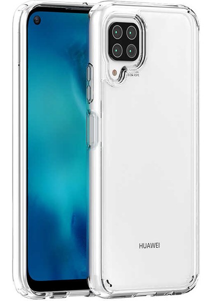 - Huawei P40 Lite - Kılıf Sert Cam Gibi Şeffaf Koruyucu Coss Kapak - T13757