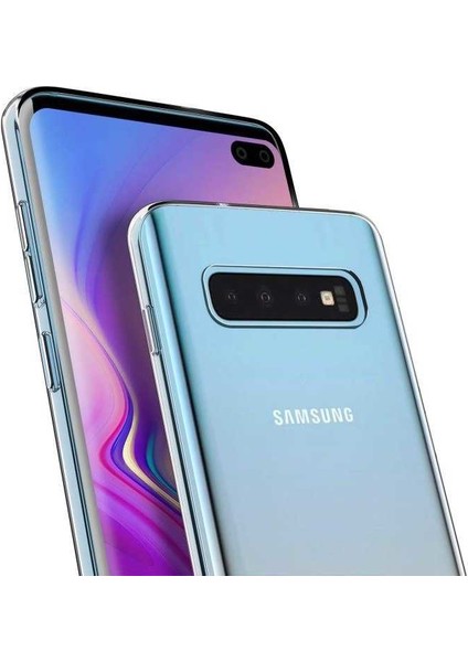 - Samsung Galaxy S10 Plus - Kılıf Şeffaf Soft Slim Fitt Süper Silikon Kapak - T7832