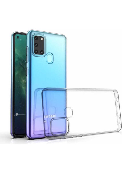 - Galaxy A21S Uyumlu Kılıf Esnek Soft Slim Fit Süper Silikon Kapak