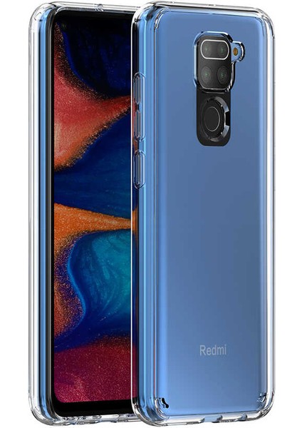 Xiaomi Redmi Note 9 Uyumlu Kılıf Sert Cam Gibi Şeffaf Koruyucu Coss Kapak