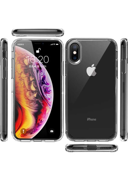 - Iphone Xs 5.8 Uyumlu Kılıf Sert Cam Gibi Şeffaf Koruyucu Coss Kapak