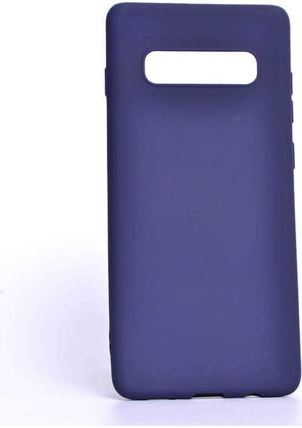 - Samsung Galaxy S10E - Kılıf Mat Soft Premier Silikon Kapak - Lacivert - T7562