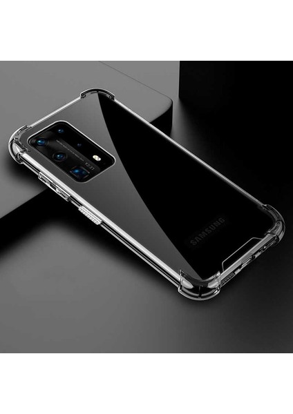Huawei P40 Pro Uyumlu Kılıf Kenar Köşe Korumalı Nitro Anti Shock Silikon