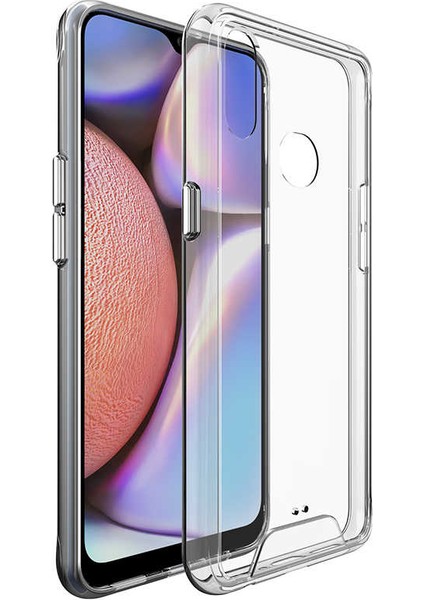 - Samsung Galaxy A10S - Kılıf Şeffaf Sert Koruyucu Gard Silikon - T10332