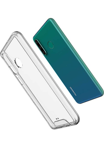 - Huawei P30 Lite - Kılıf Şeffaf Sert Koruyucu Gard Silikon - T10542