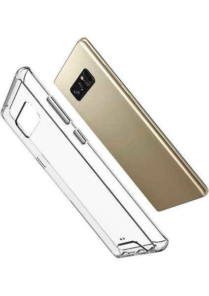 - Samsung Galaxy Note 8 - Kılıf Şeffaf Sert Koruyucu Gard Silikon - T7064