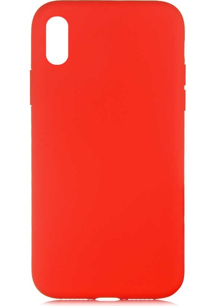 - Apple iPhone XS Max 6.5 - Kılıf İçi Kadife Koruucu Lansman Lsr Kapak - Kırmızı