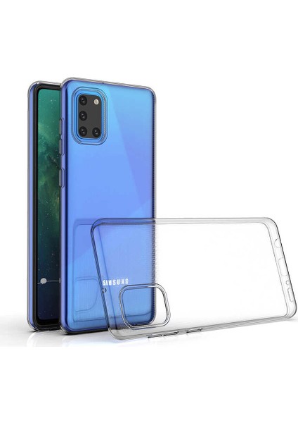 - Galaxy A31 Uyumlu Kılıf Esnek Soft Slim Fit Süper Silikon Kapak