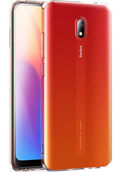 - Xiaomi Redmi 8A - Kılıf Şeffaf Soft Slim Fitt Süper Silikon Kapak - T10325
