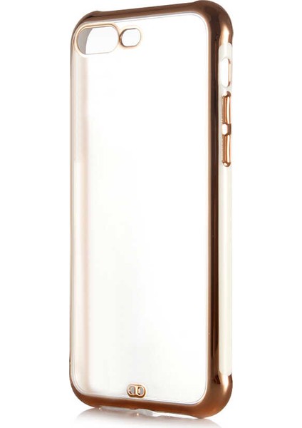 - Apple iPhone 8 Plus - Kılıf Koruyucu Voit Clear Tatlı Sert Silikon Kapak - Beyaz