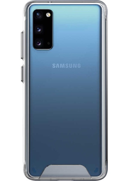 Noktaks Samsung Galaxy S20 - Kılıf Şeffaf Sert Koruyucu Gard Silikon