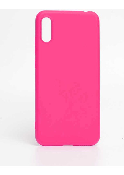 - iPhone Xs Max 6.5 - Kılıf Mat Koruyucu Içi Kadife Inci Silikon - Pembe Koyu