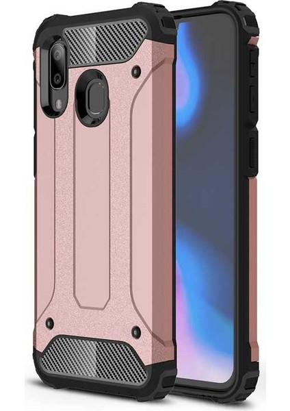 - Xiaomi Redmi 7 Uyumlu Kılıf Çift Katman Zırh Tank Crash Military Kapak