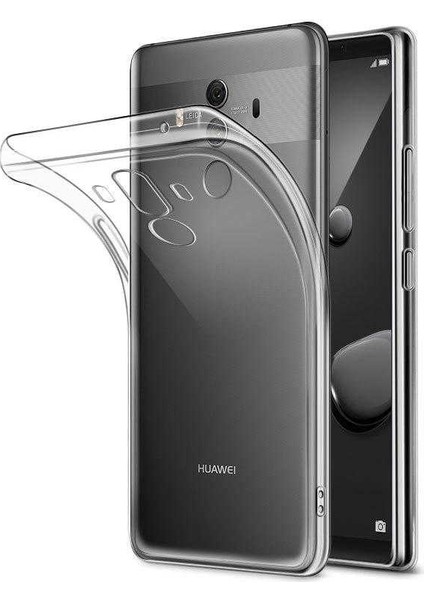 - Huawei Mate 10 Pro - Kılıf Şeffaf Soft Slim Fitt Süper Silikon Kapak - T8801