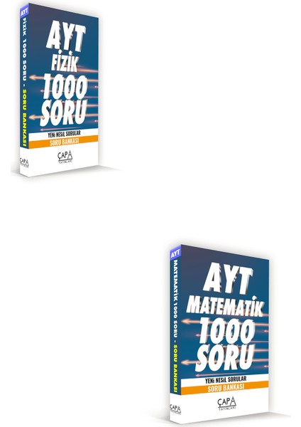 Çap Yayınları AYT Matematik ve Fizik Soru Bankası Seti 2 Kitap