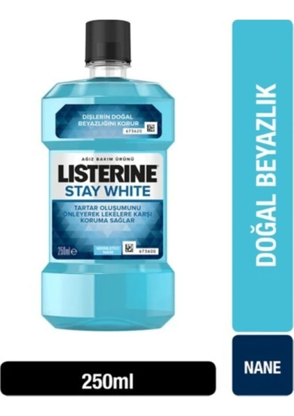 Lısterıne Stay White Serinletici Nane Ağız Bakım Suyu 250 ml