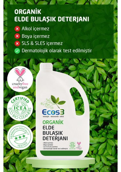 Organik Bulaşık Yıkama Seti (2 X 2,5 Lt)