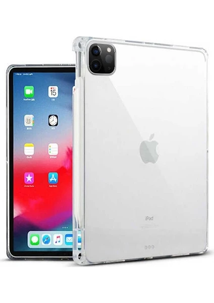 iPad Pro 11-Inch (2020)-(2018) Kalem Yerli Şeffaf Silikon Kılıf