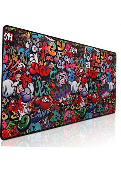 Paint 90 x 40 cm Dikişli Kaydırmaz Mouse Pad