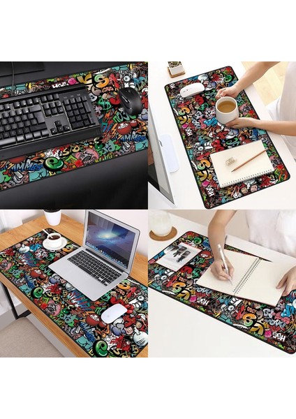 Paint 90 x 40 cm Dikişli Kaydırmaz Mouse Pad