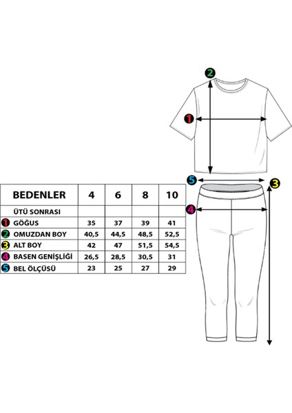 Toontoy Kız Çocuk Şerit Detaylı Renkli Baskılı Taytlı Takım fiyatları