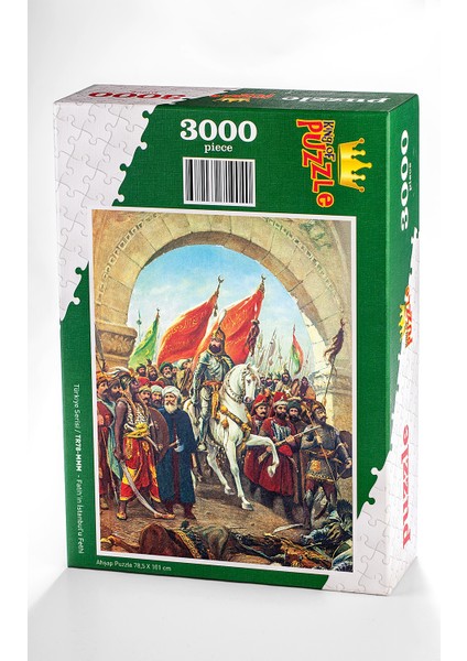 Fatih'in Istanbul'u Fethi Ahşap Puzzle 3000 Parça